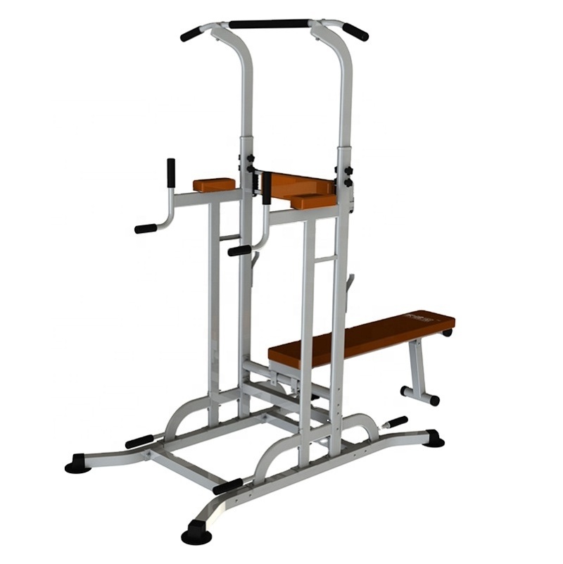 HOT Multi Station Home Gym Strength Exercise Machine Folding Pull Up Bar Power Tower With bench Gym Fitness Equipment