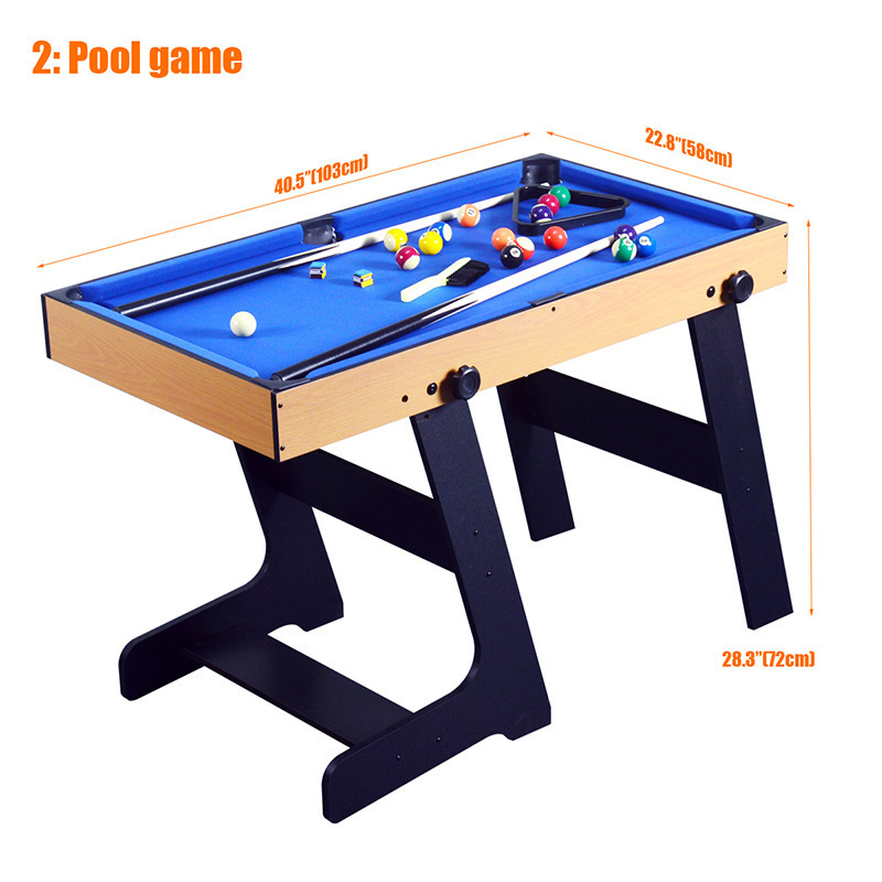 Wholesale mini Folding multifunction tennis billiards entertainment soccer 5 in 1 game tables