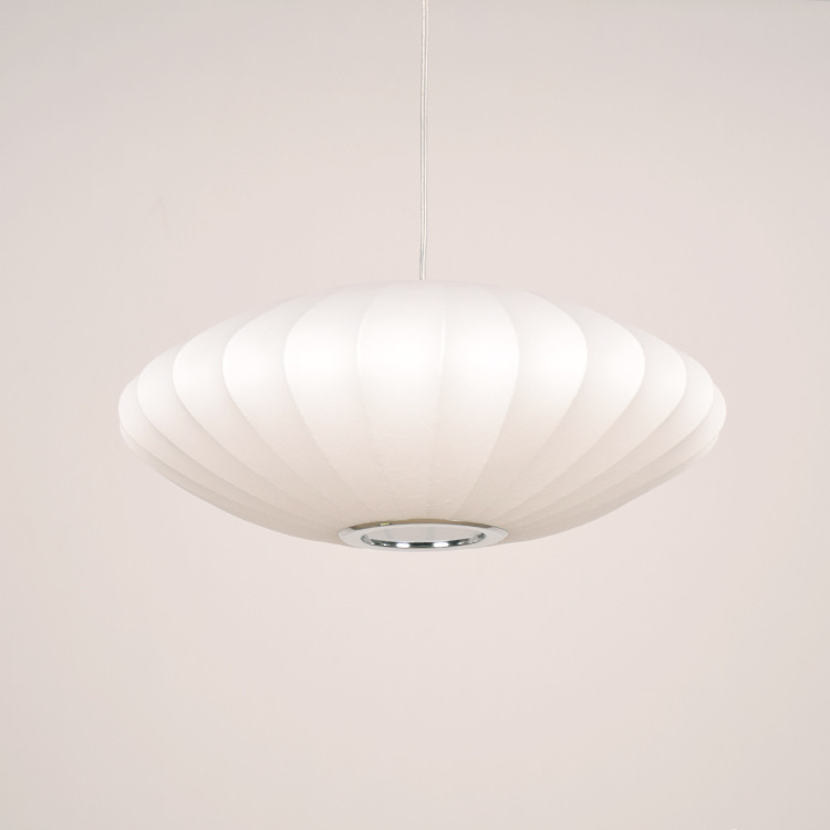 Modern decorative chandelier Nordic round chandelier light luxury silk light Silk lamp Bubble lamp