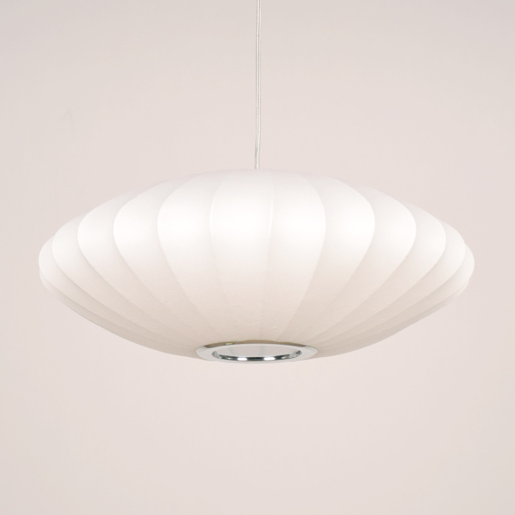 Modern decorative chandelier Nordic round chandelier light luxury silk light Silk lamp Bubble lamp