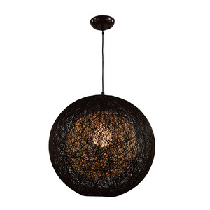 Chinese Lantern Twine Restaurant Home Decorative Lamp ball black drop form  hanging lumiere pendant light