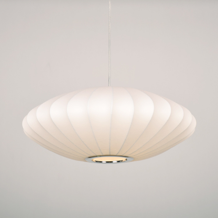 Modern decorative chandelier Nordic round chandelier light luxury silk light Silk lamp Bubble lamp