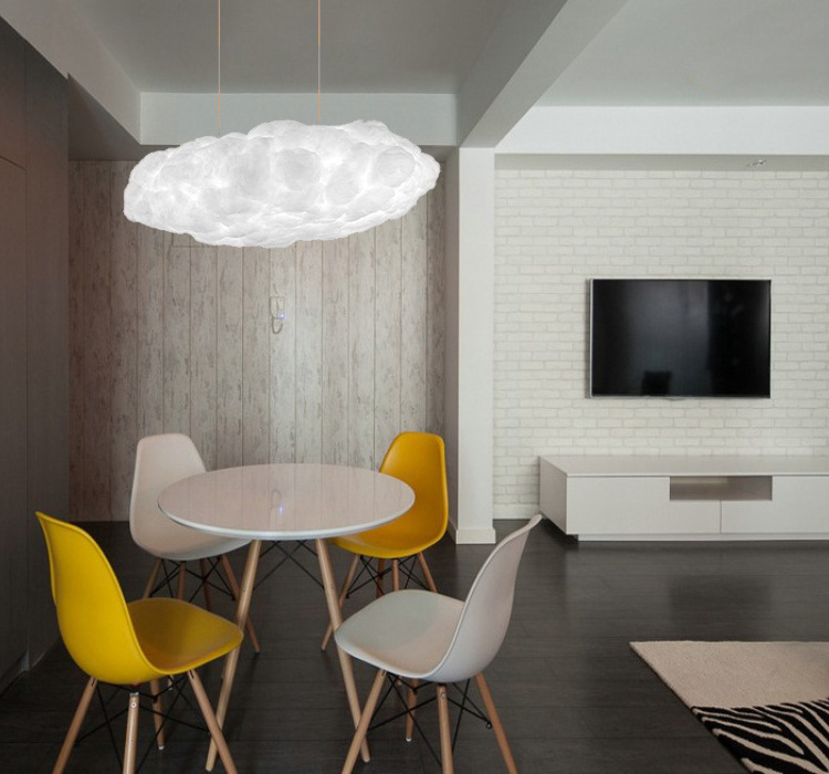 Creative Style Hotel Home Loft Decorative Indoor Lighting Realistic LED White Cloud Bay Ceiling Light