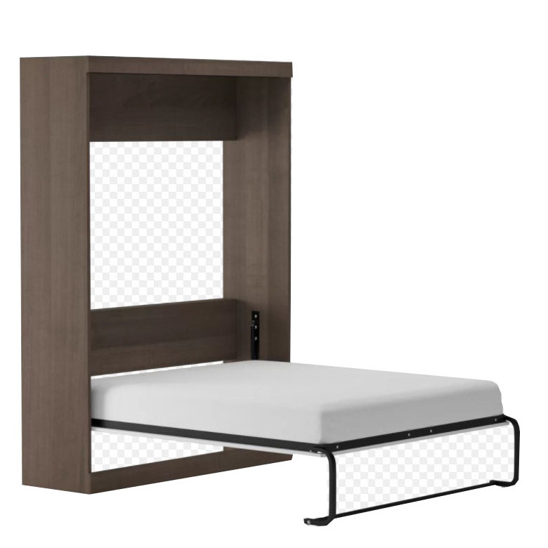 Standard hidden Murphy bed American  steel queen wall bed frame for bookcase