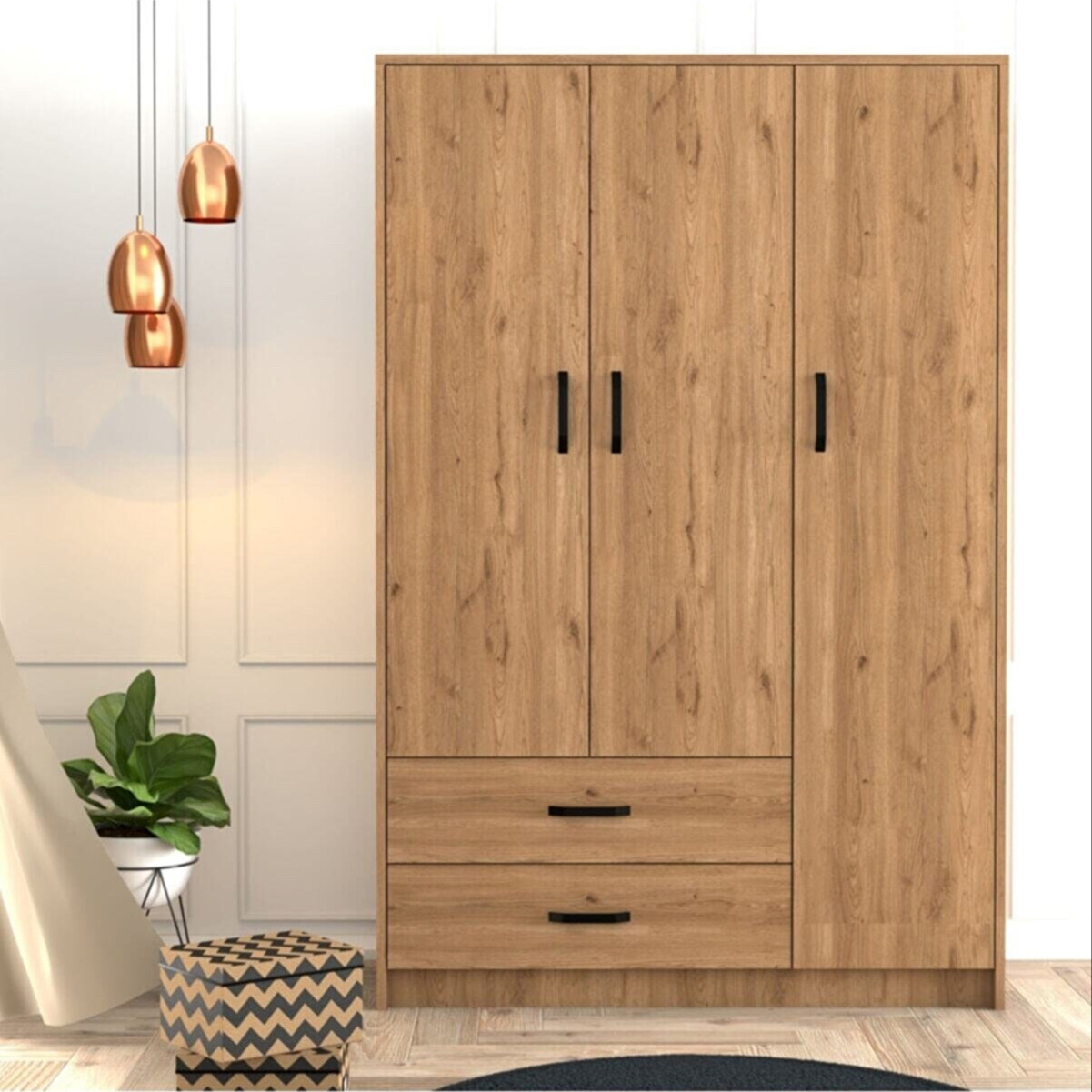 Afossa Wooden Wardrobe from Turkey Bedroom Wardrobe Modern Bedroom Furniture Wardrobe Organizer for Clothes