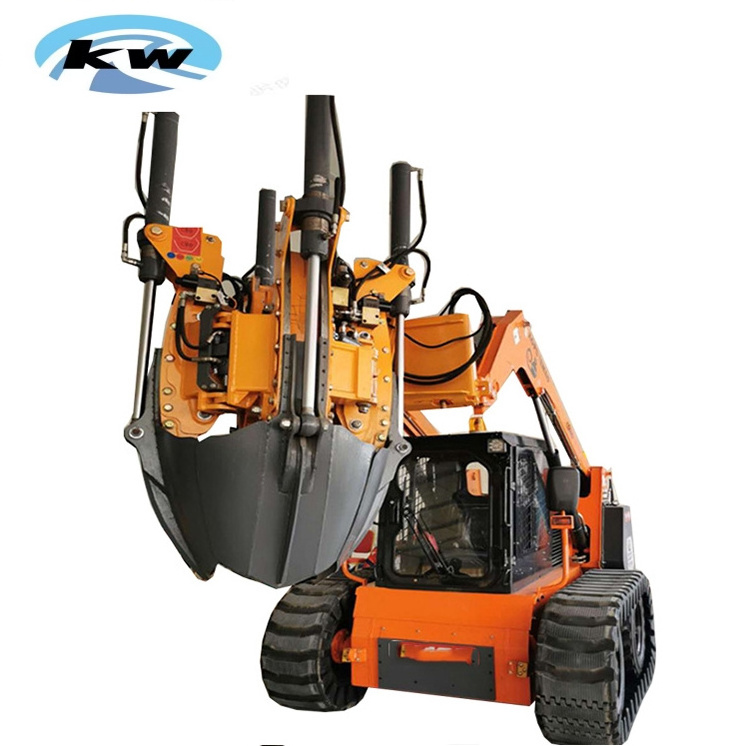 Excavator With Tree Digging Machine Four Flap Knife Shovel Type Tree Transplant Machine