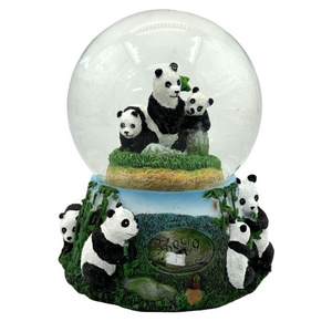 Animal Snowball Resin Craft Snow Globe Music Box Octave Box Drifting Snow Music Box Birthday Gift