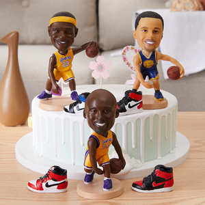 custom resin home decoration sports star bobble head realistic nba basketball player kobe bryant bobblehead action figure