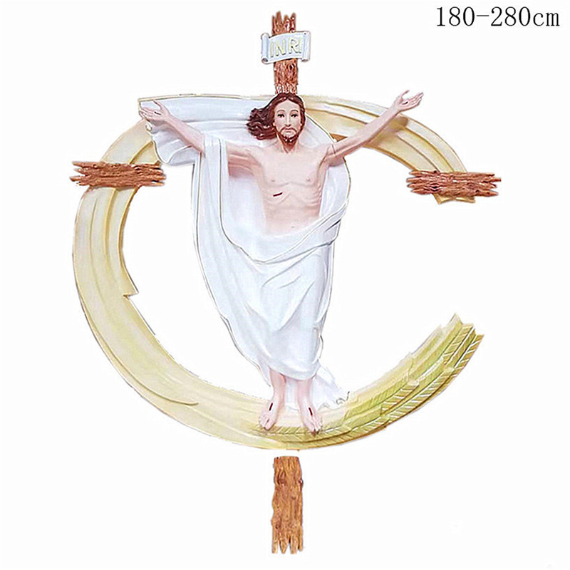 Wholesale Crucifix Catholic Item Indoor Decoration Manufacturing Chirist Religious Wall Hanging jesus on the cross statue