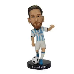 Custom Resin bobblehead souvenirs Shake Head Car Ornaments soccer football Player messi bobble head toy figures