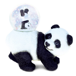 Wholesale Animal Water Globe Figurine with Sparkling Glitter Zoo Collectible Novelty Ornament Home Decor Panda Snow Globe