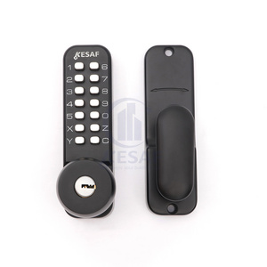 KESAF Stock Wholesale Outdoor No Batteries Mechanical Code Lock 6 Digit Combination Digital Lock With The Key