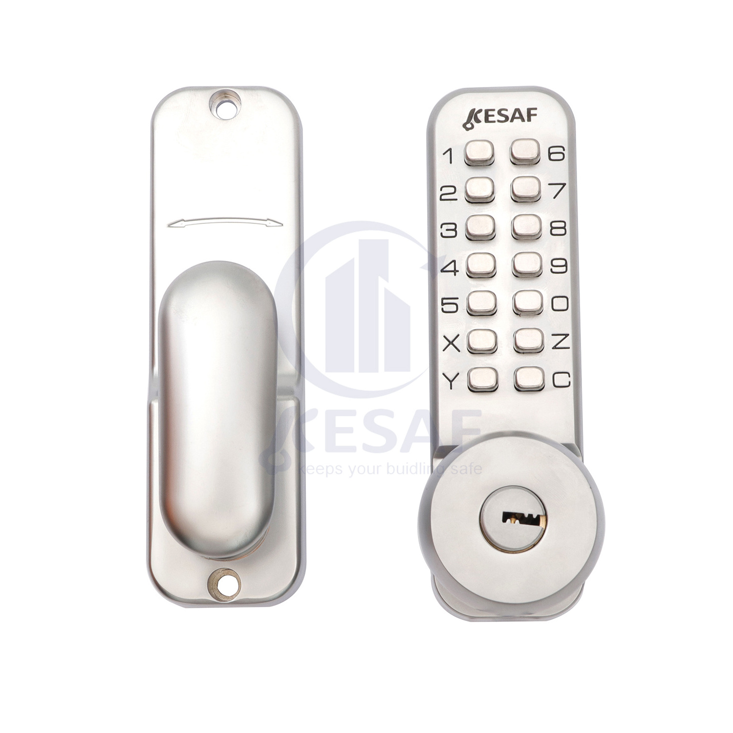 KESAF Push Button Locks Manufacturers Mechanical Code Outdoor Key Manual Anti-Theft Digital Door Lock