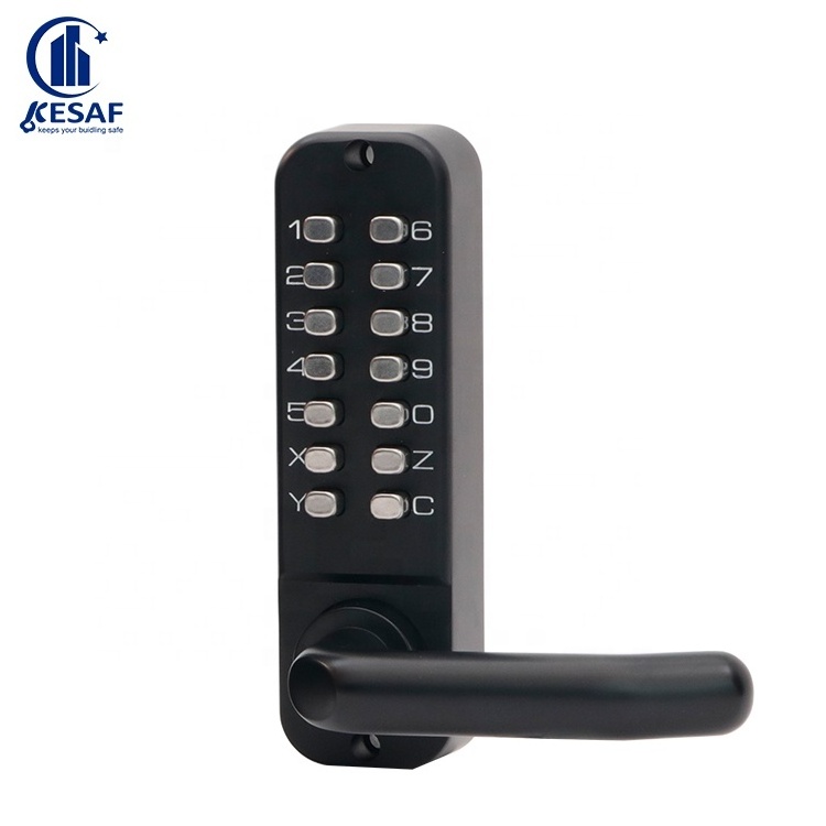 Waterproof Password Combination Push Button Lock Front Door Lock Mechanical Keypad Digital Code Keyless Door Lock