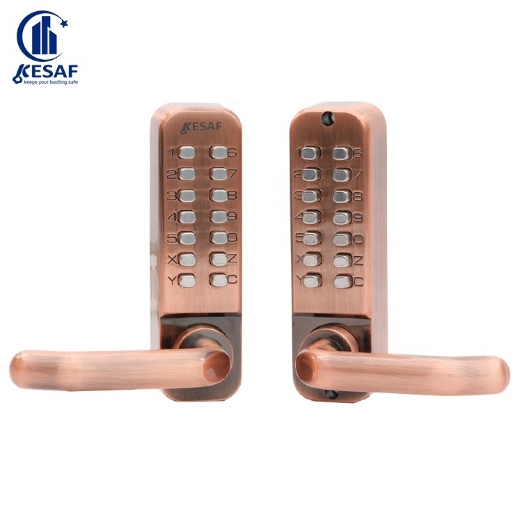 Waterproof Password Combination Push Button Lock Front Door Lock Mechanical Keypad Digital Code Keyless Door Lock