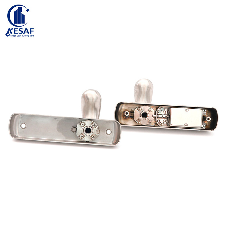 Manufacturer Supply Security Accessory Stainless Steel Sliding Door Black Mortise Keyless Entry Door Lock for Barn Door Usage