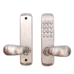 Manufacturer Supply Security Accessory Stainless Steel Sliding Door Black Mortise Keyless Entry Door Lock for Barn Door Usage