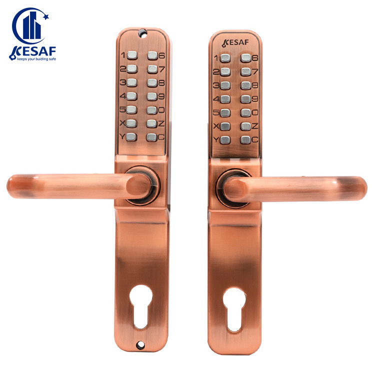 Keyless Push Pull Combination Digital Keyless Water Proof Mechanical Code Door Lock Push Botton Door Lock for Garden Gate