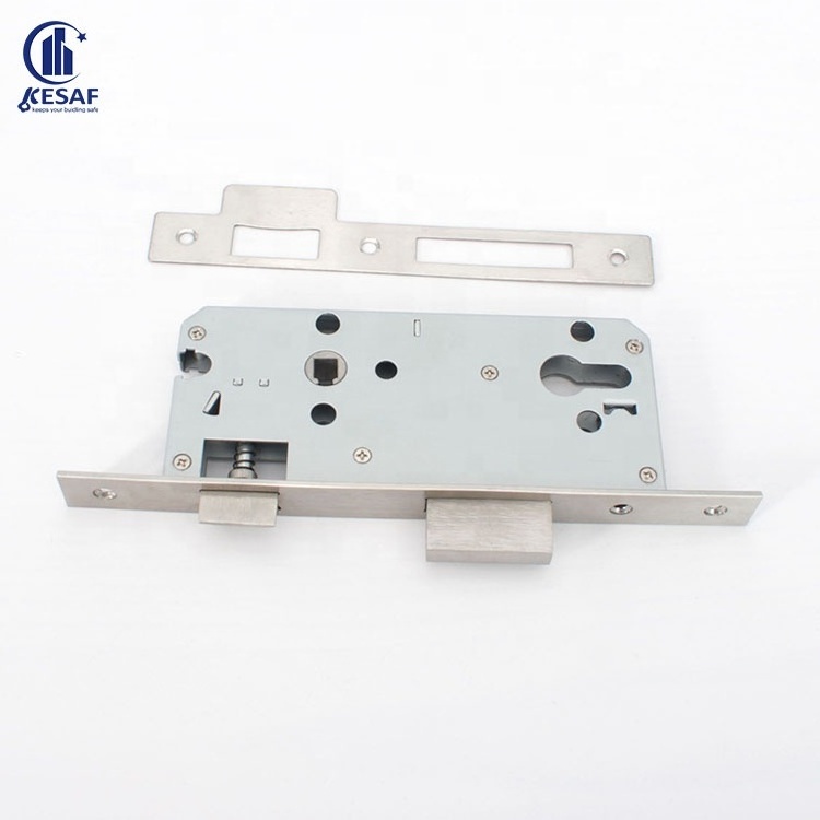 High Security Sus304 Door Lock Body Mortise 85 Series Stainless Steel 8550 Euro Mortise Door Lock