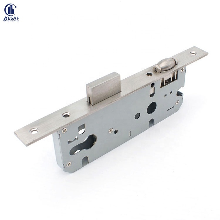 Factory Direct  Safety 8540 Roller Lock Interior Deadbolt Euro 304 Backset Mortise Door Lock Handle Set