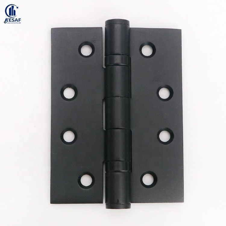 4*3*3 Heavy Duty Door Butt Hinge Black Flat Ball Bearing Swinging Folding Steel Door Hinges For Metal Door