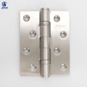 4*3*3 Heavy Duty Door Butt Hinge Black Flat Ball Bearing Swinging Folding Steel Door Hinges For Metal Door