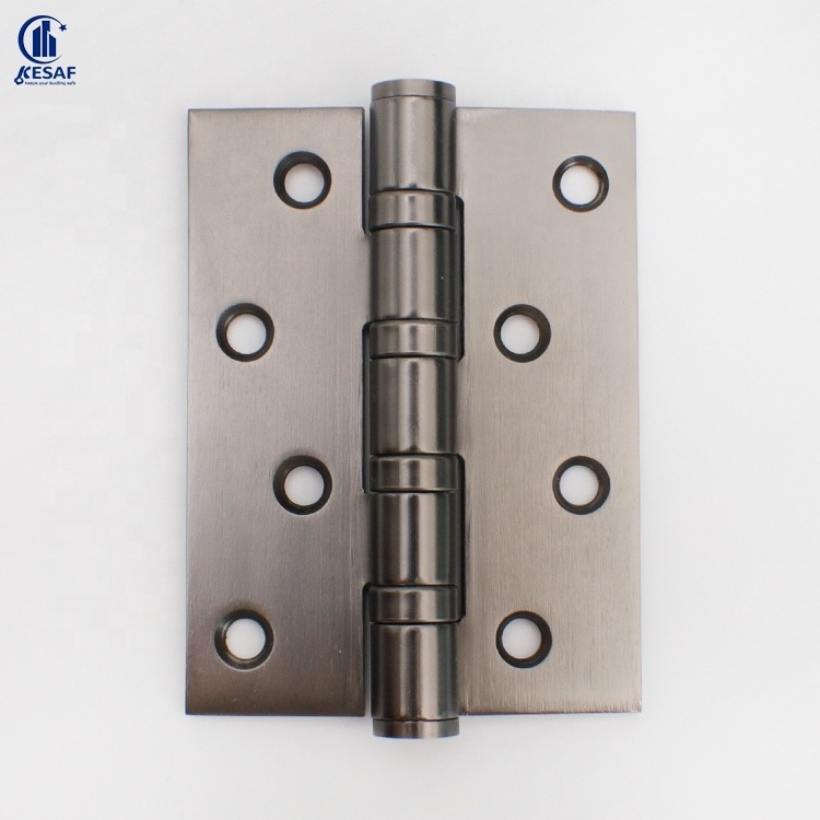 4*3*3 Heavy Duty Door Butt Hinge Black Flat Ball Bearing Swinging Folding Steel Door Hinges For Metal Door