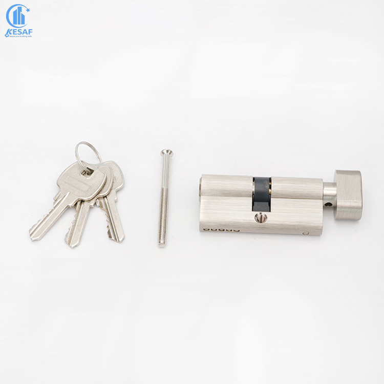 Factory Wholesale Euro Profile Master Key Safe Brass Single Cylinder Thumb Turn Half Door Lock Handle Mortise Lock Cylinders