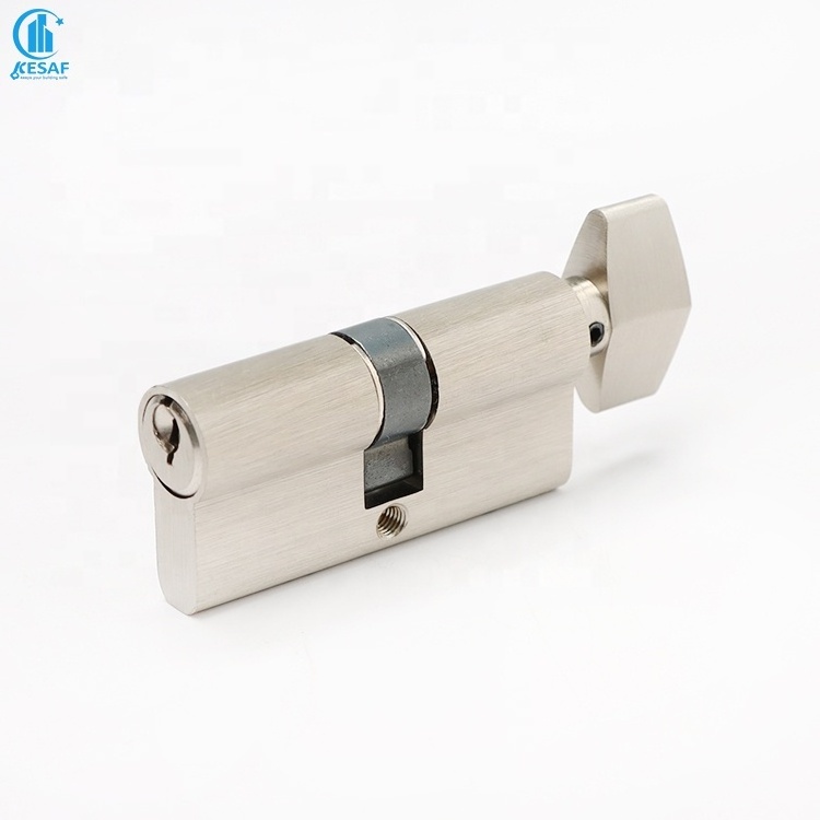 Factory Price Wholesale Euro Mortise Lock 5 Pins Solid Brass Peanut Konb Security Commercial Door Lock Thumbturn Cylinder