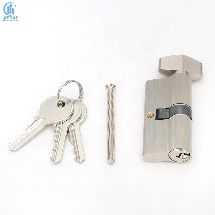 Factory Price Wholesale Euro Mortise Lock 5 Pins Solid Brass Peanut Konb Security Commercial Door Lock Thumbturn Cylinder