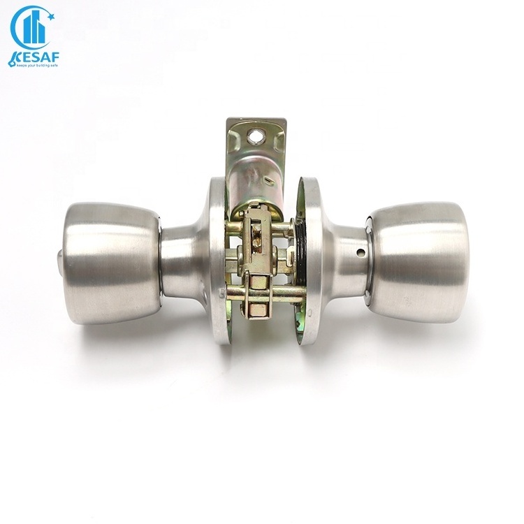 Factory Outlet Safe European Privacy Door cylindrical Stainless Steel Knob Locks Bathroom Door Knob Cylinder Lock