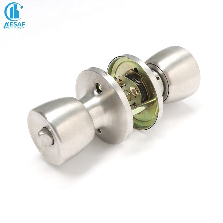 Factory Outlet Safe European Privacy Door cylindrical Stainless Steel Knob Locks Bathroom Door Knob Cylinder Lock