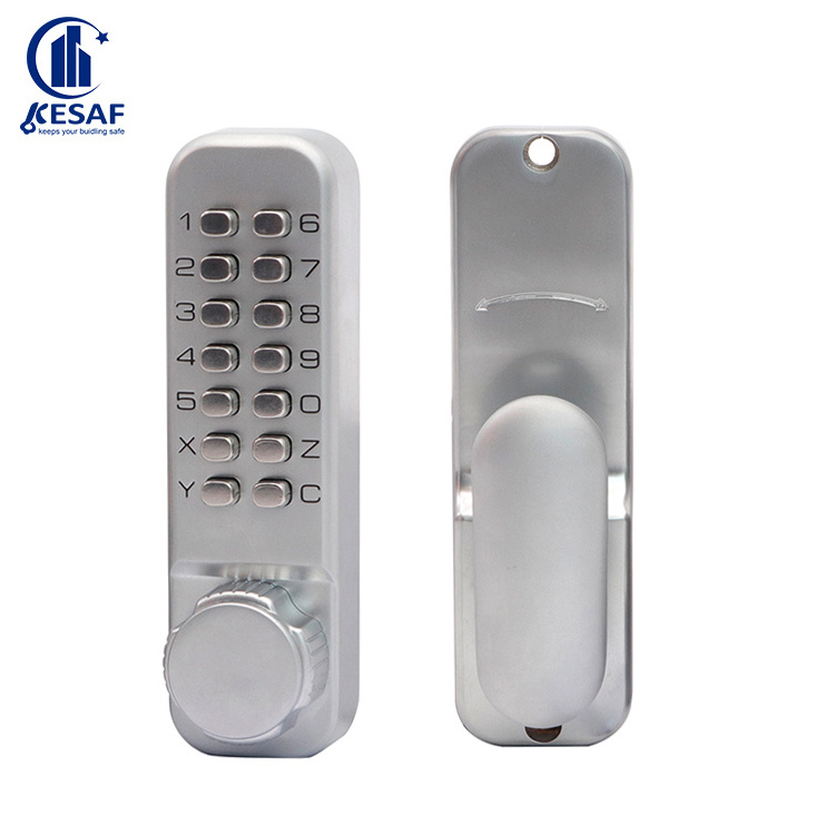 Manufacturer Suppliers Digital Anti Thief Keyless Entry Black Sliding Password Changeable Mechanical Code Lock for Barn Door