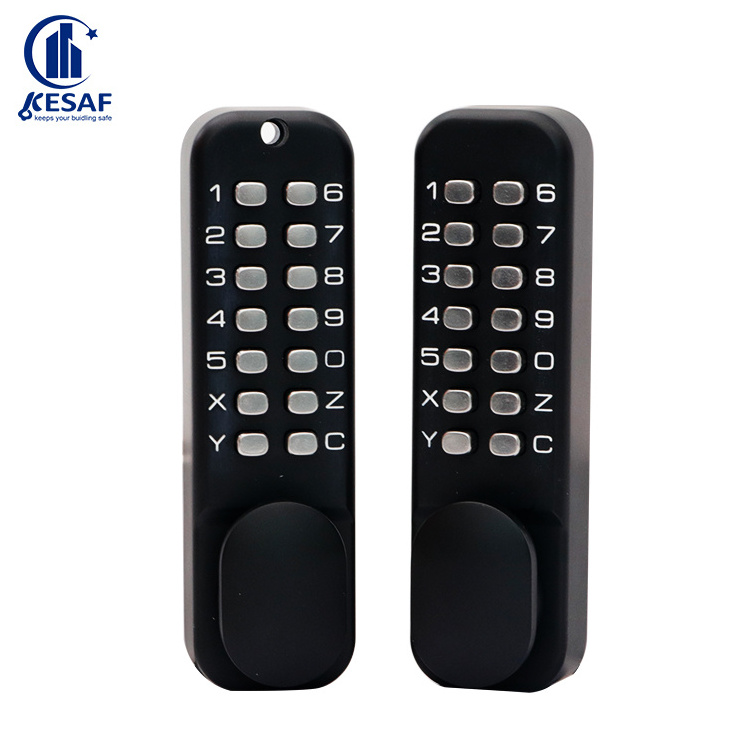 Manufacturer Suppliers Digital Anti Thief Keyless Entry Black Sliding Password Changeable Mechanical Code Lock for Barn Door