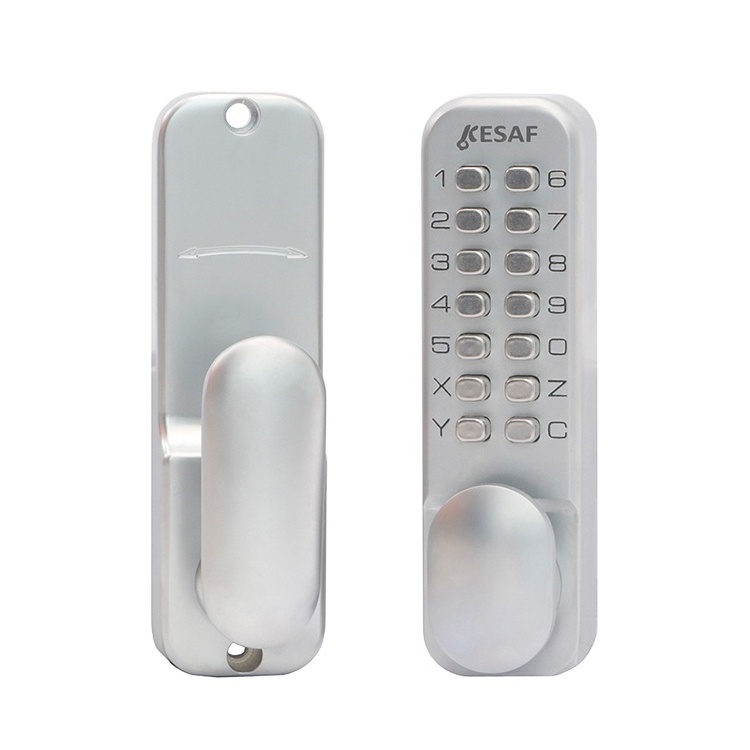 Manufacturer Suppliers Digital Anti Thief Keyless Entry Black Sliding Password Changeable Mechanical Code Lock for Barn Door