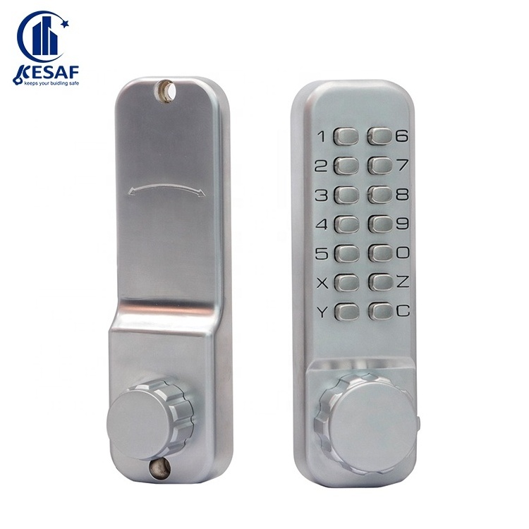 Popular Design Pearl Chrome Push Button Door Lock Keyboard Password Digital Combination Keyless Entry Door Lock