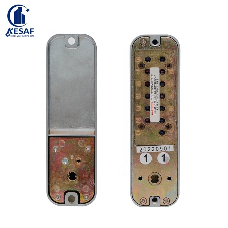 Popular Design Pearl Chrome Push Button Door Lock Keyboard Password Digital Combination Keyless Entry Door Lock