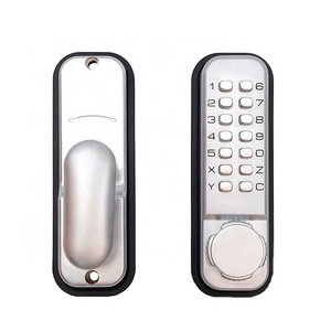 Popular Design Pearl Chrome Push Button Door Lock Keyboard Password Digital Combination Keyless Entry Door Lock