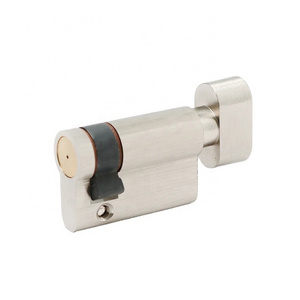 Professional Manufacturer Euro Style Classroom Door Lock 45Mm Solid Brass Half Door Cylinder With Thumb Turn