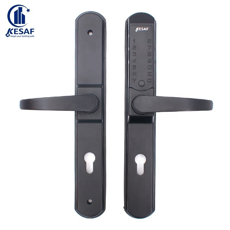 Keyless Entry Double-Sided Password Wrought Iron Gate Door Mechanical Combination Code Push Button Door Lock for Commercial Door