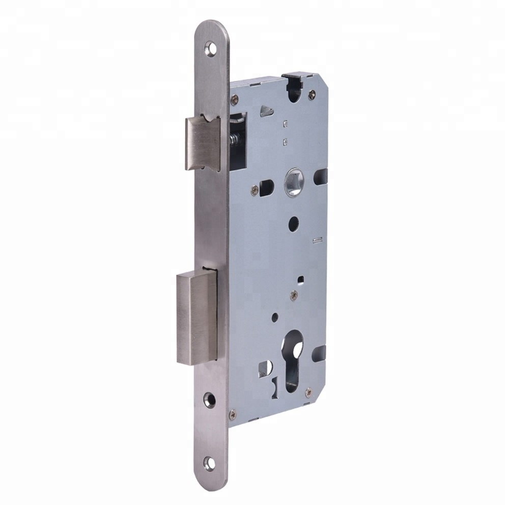 85x55mm Elzett mortise lock case body with Zamak latch and square bolt