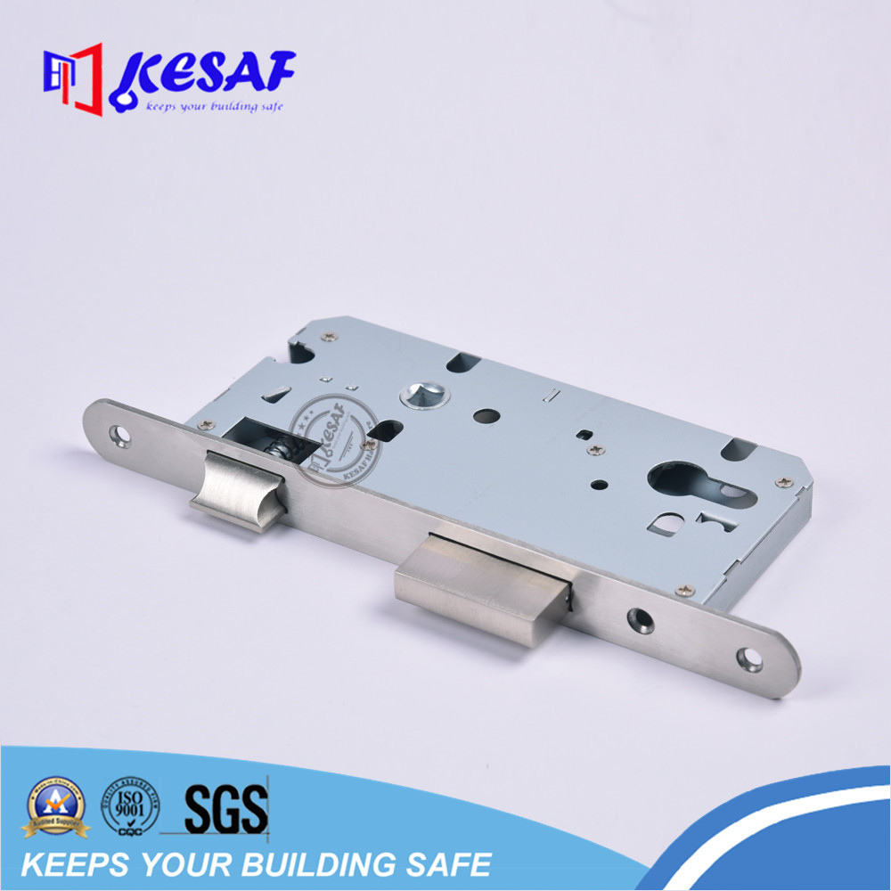 85x55mm Elzett mortise lock case body with Zamak latch and square bolt