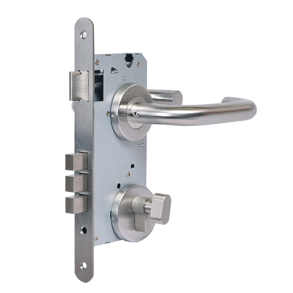 Backset 55mm Whole Set Euro Mortise Cylinder Door Lock