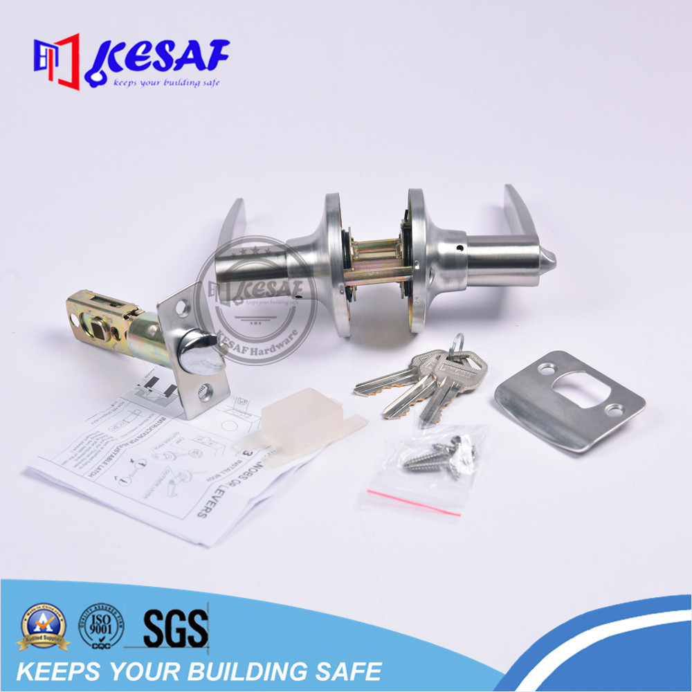 Grade 3 Stainless Steel Tubular Door Lever Key Lock