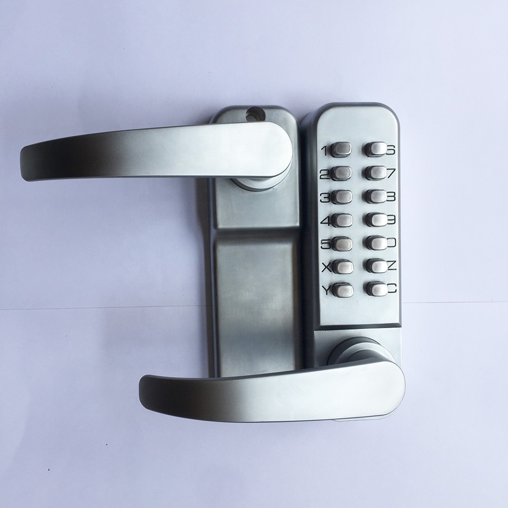 Zinc Alloy Tubular Door Handle Keyless Mechanical Number Push Button Lock