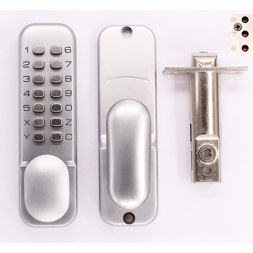 Mechanical Tubular Pin Keyless Code Digital Push Button Lock for Door