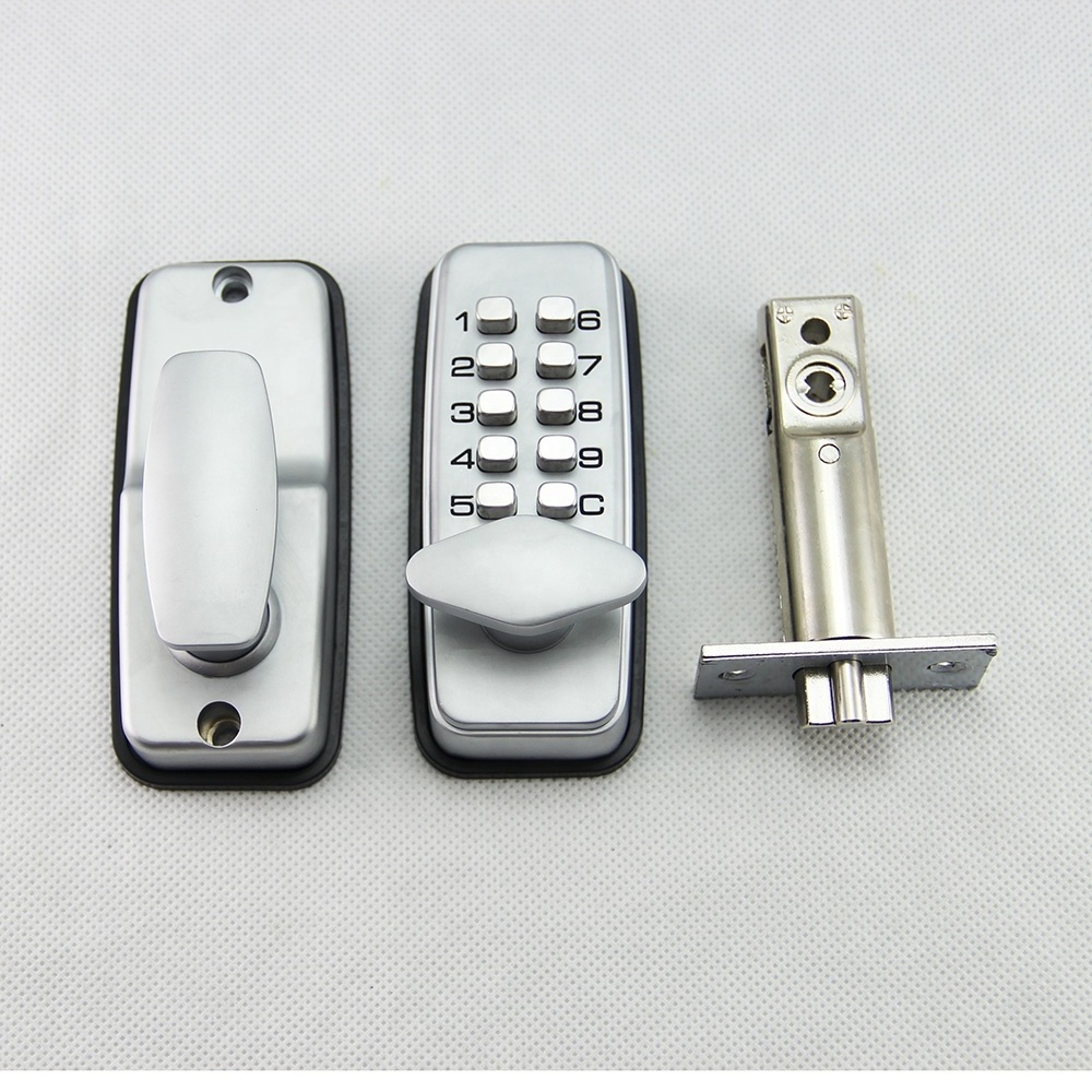 Keyless safe push button mechanical digital code lock for door