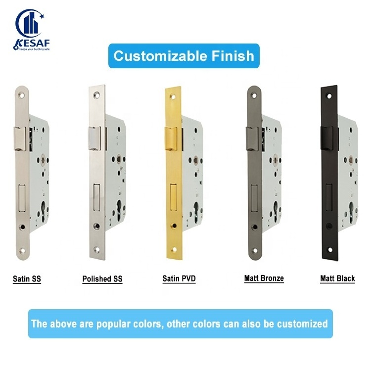 Factory Directly Supply Security Exterior Door 30Mm Zinc Mortise Sash Lock Brass 3085 Mortise Slide Door Lock