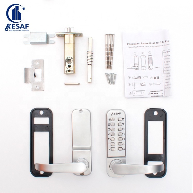 Safe Push Button Gate Door Lock Keypad Combination Lock Keyless Entry Mechanical Code Digital Password Security Door Locks