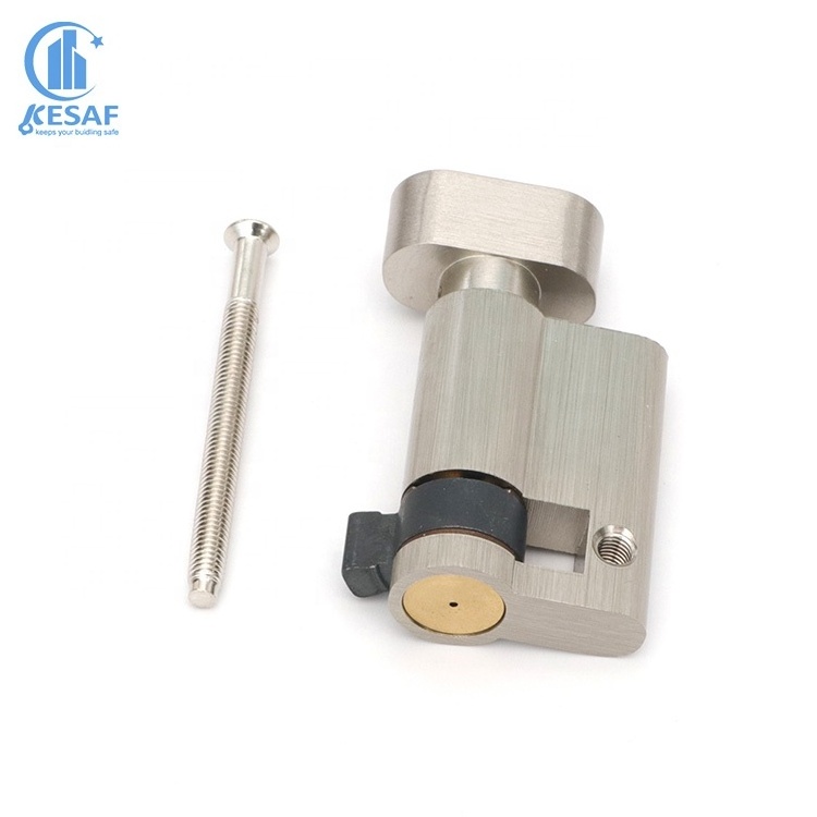 Professional Manufacturer Euro Style Classroom Door Lock 45Mm Solid Brass Half Door Cylinder With Thumb Turn